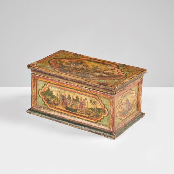Scatolina, sec. XVIII  - Asta Arredi, mobili ed oggetti d'arte - Poggio Bracciolini Casa d'Aste