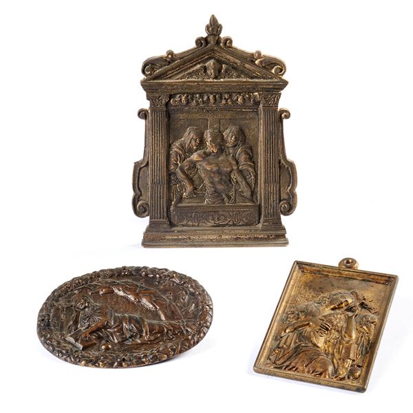 



Due placchette e una pace, secc. XVIII-XIX  - Asta Arredi, mobili ed oggetti d'arte - Poggio Bracciolini Casa d'Aste