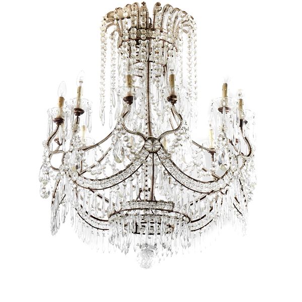 



Lampadario, inizi sec. XX  - Asta Arredi, mobili ed oggetti d'arte - Poggio Bracciolini Casa d'Aste