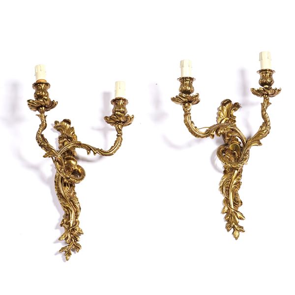 



Coppia di appliques, fine sec. XIX