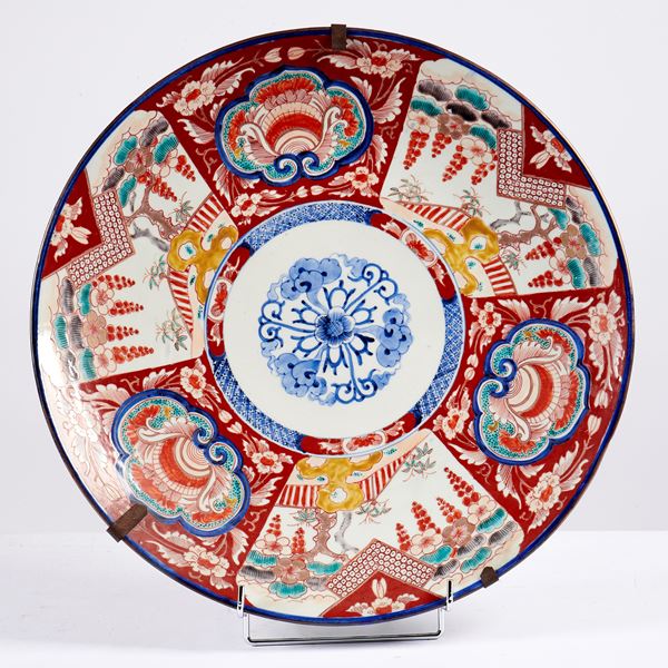 Piatto, arte orientale, sec. XIX