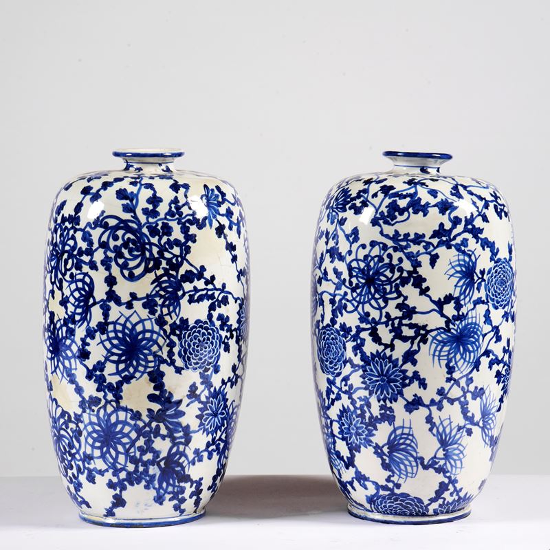 Coppia di Vasi, Arte Orientale, Sec. XX