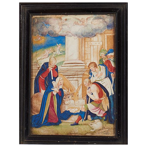 Anonimo miniatore, sec. XVII  - Asta DIPINTI, DISEGNI E STAMPE - Poggio Bracciolini Casa d'Aste