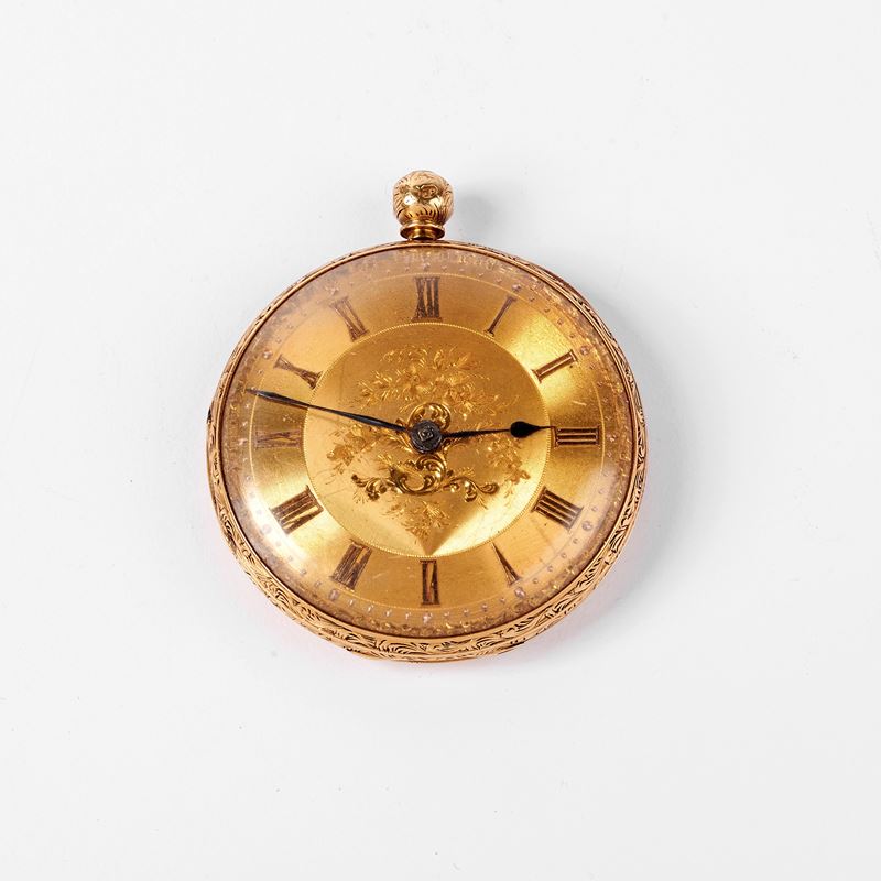 OROLOGIO DA TASCA IN ORO GIALLO 18KT