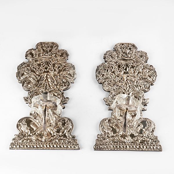 



COPPIA DI APPLIQUES, SEC. XX