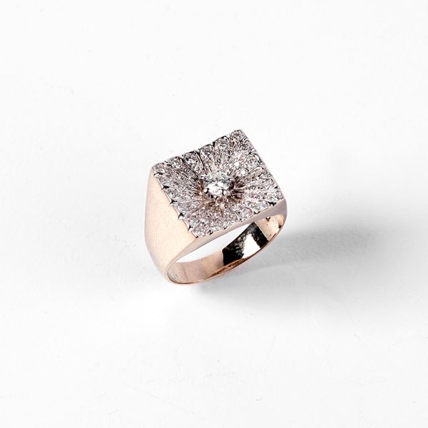 



ANELLO IN ORO BIANCO 18KT E DIAMANTI