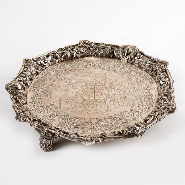 



SALVER, LONDRA 1817, ARGENTIERE WILLIAM FOUNTAIN