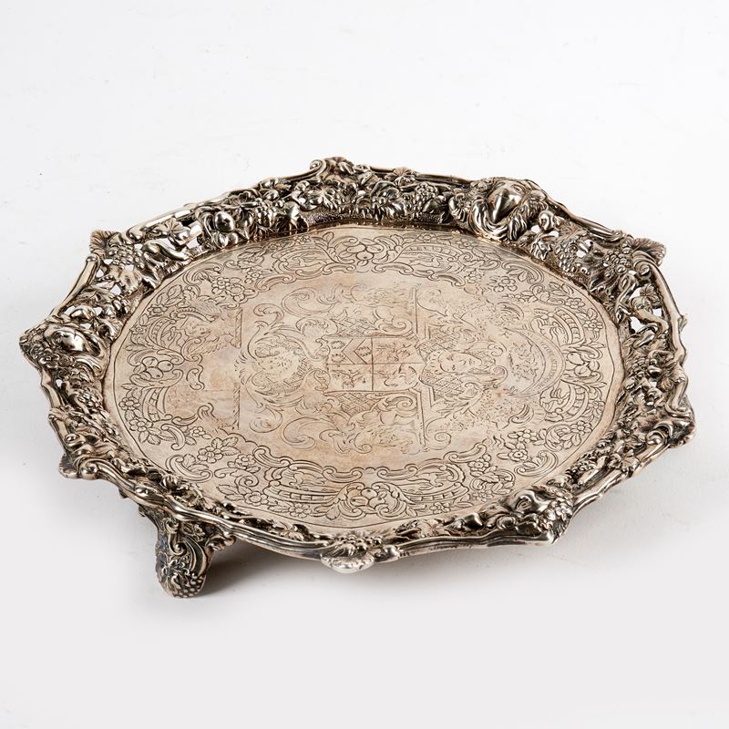 Salver, Londra 1817, Argentiere William Fountain