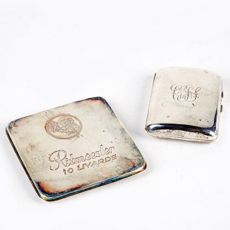 PORTA SIGARETTE, BIRMINGHAM, 1918, ARGENTIERI CHARLES BOYTON & SON LTD