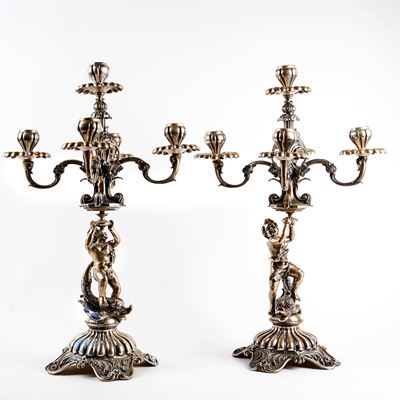 Coppia di Candelabri, Milano, Secolo XX