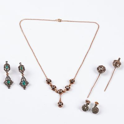 Collana Girocollo in Oro a Basso Titolo e Diamanti