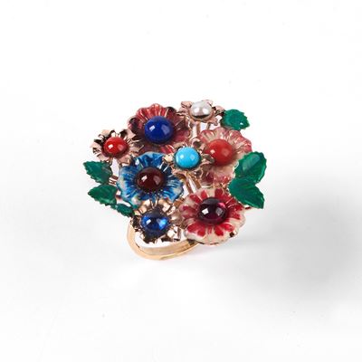 Anello in Oro 9kt e Pietre