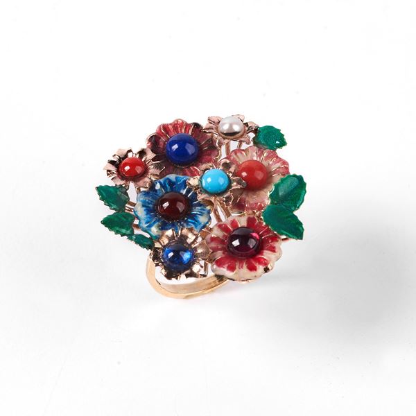 



ANELLO IN ORO 9KT E PIETRE