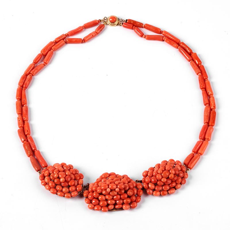 Collana Girocollo in Corallo