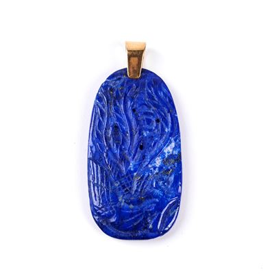 Pendente in Pietre Blu a Imitazione Lapislazulo
