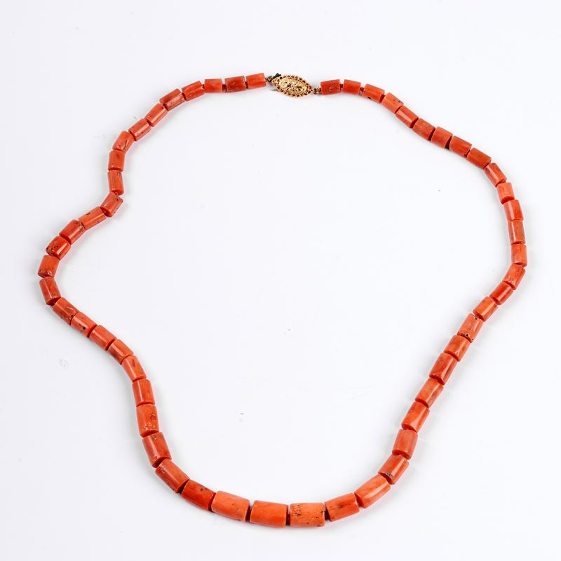 Collana in Corallo Bamb&ugrave;
