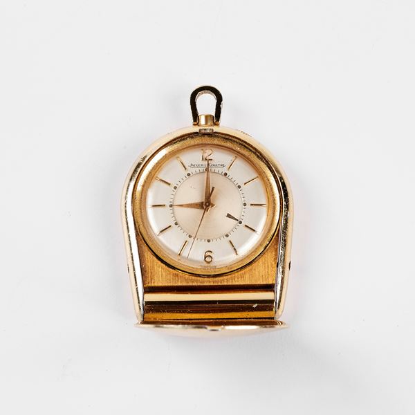 



JAEGER LE COULTRE, OROLOGIO DA VIAGGIO, SVEGLIARINO  - Asta Gioielli, argenti, orologi, cammei e miniature - Poggio Bracciolini Casa d'Aste