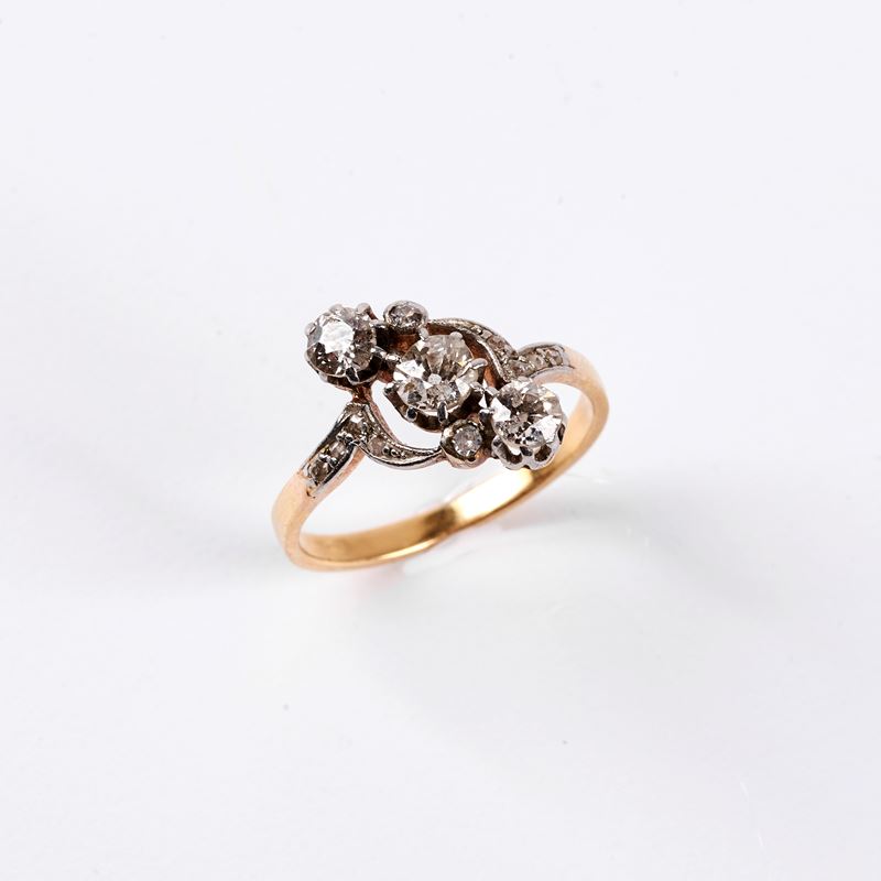 Anello in Oro 18kt e Diamanti