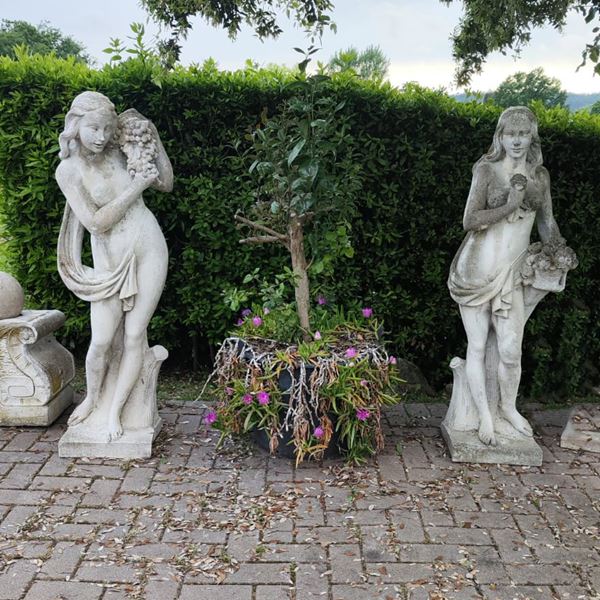 



Coppia di sculture, sec. XX