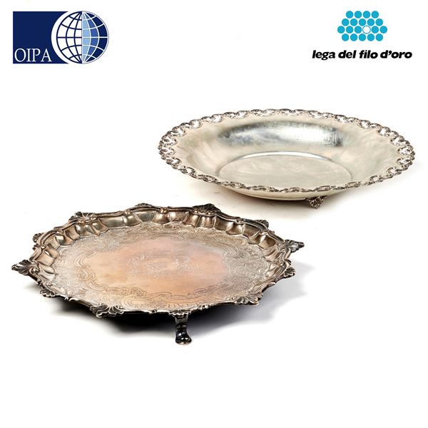 



SALVER, LONDRA 1746, ARGENTIERE WILLIAM PEASTON