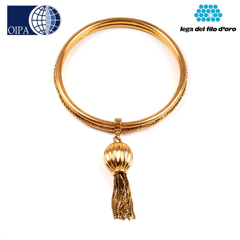 Bracciale Rigido in Oro Giallo 18kt