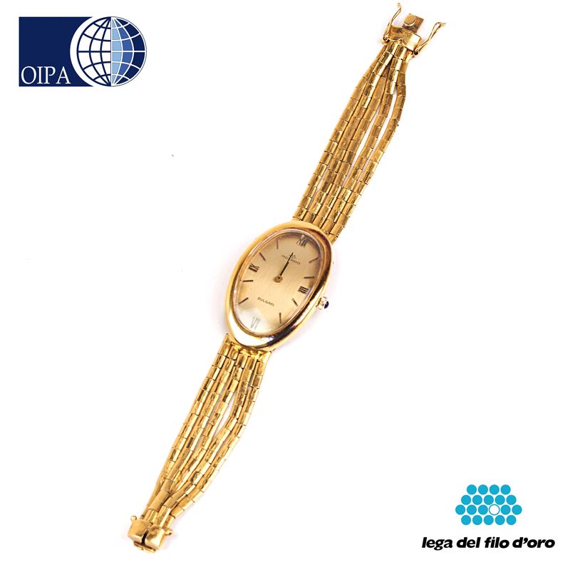 OROLOGIO MOVADO PERSONALIZZATO BULGARI IN ORO 18KT