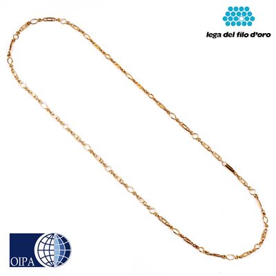 Lunga Collana in Oro Giallo 18kt