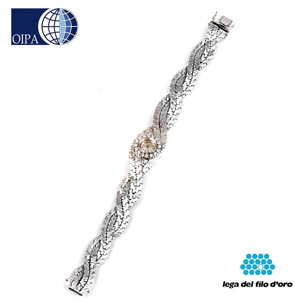 



OROLOGIO DA POLSO PER SIGNORA MAUSMAN IN ORO BIANCO 18KT E DIAMANTI