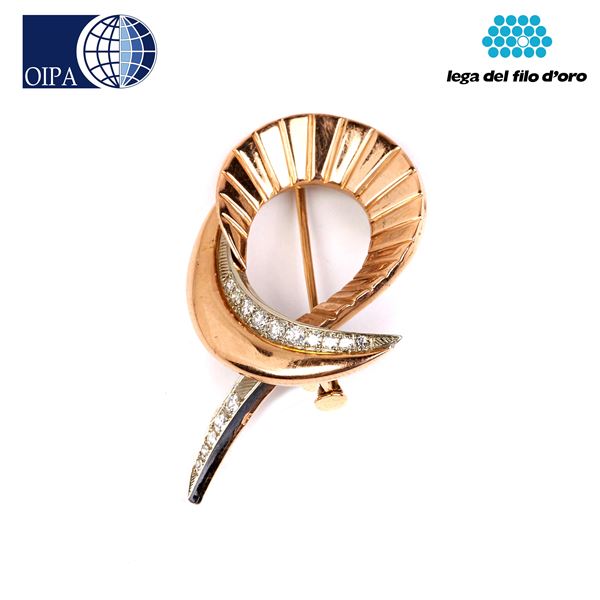 



SPILLA IN ORO 9KT E DIAMANTI