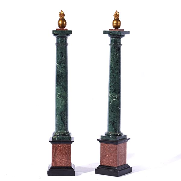 



Coppia di colonne, inizi sec. XX  - Asta Mobili, arredi ed oggetti d'arte - Poggio Bracciolini Casa d'Aste