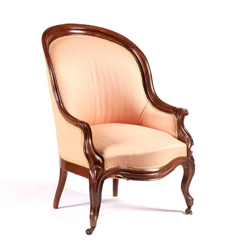 Poltrona a pozzetto, sec. XIX