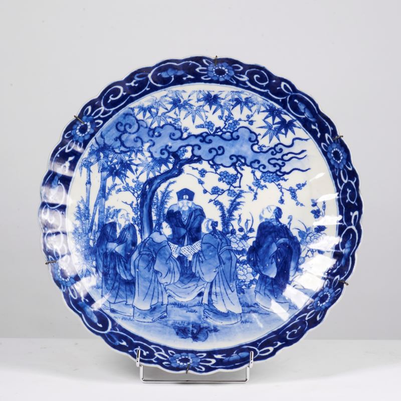 Piatto, arte orientale, sec. XX