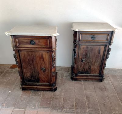 Coppia di Comodini, sec.XIX