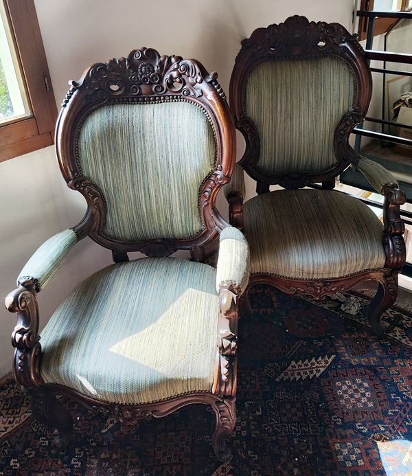 



Coppia di poltrone, sec. XIX