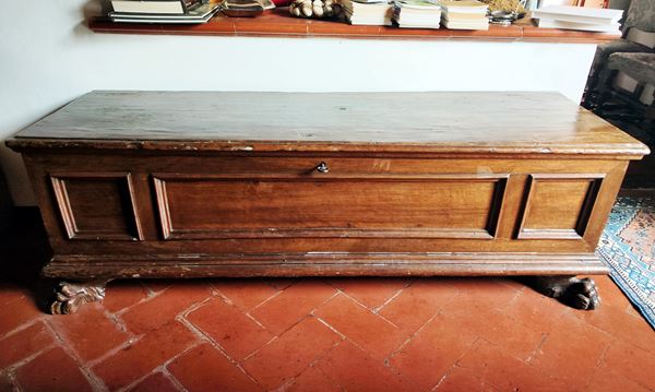 Cassapanca, sec. XVII   - Asta Mobili, arredi ed oggetti d'arte - Poggio Bracciolini Casa d'Aste