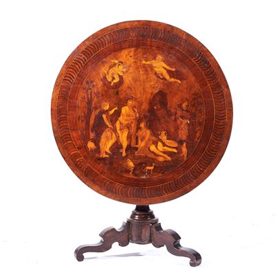 Tavolo Circolare a Vela, Sec. XIX