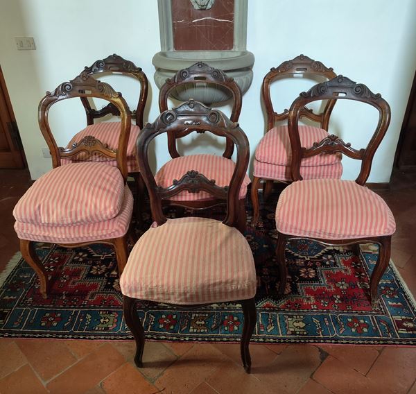 



Sei sedie, sec. XIX  - Asta Mobili, arredi ed oggetti d'arte - Poggio Bracciolini Casa d'Aste