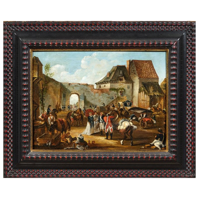 Scuola del Nord Europa, fine sec. XIX, in stile Settecento