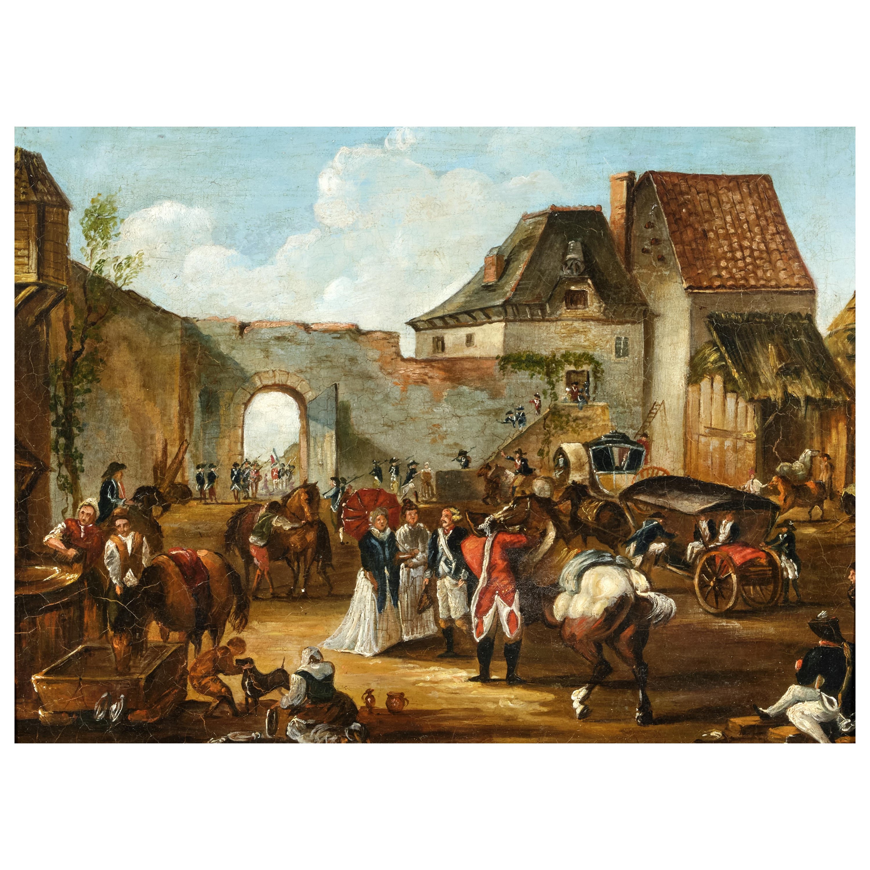 Scuola del Nord Europa, fine sec. XIX, in stile Settecento