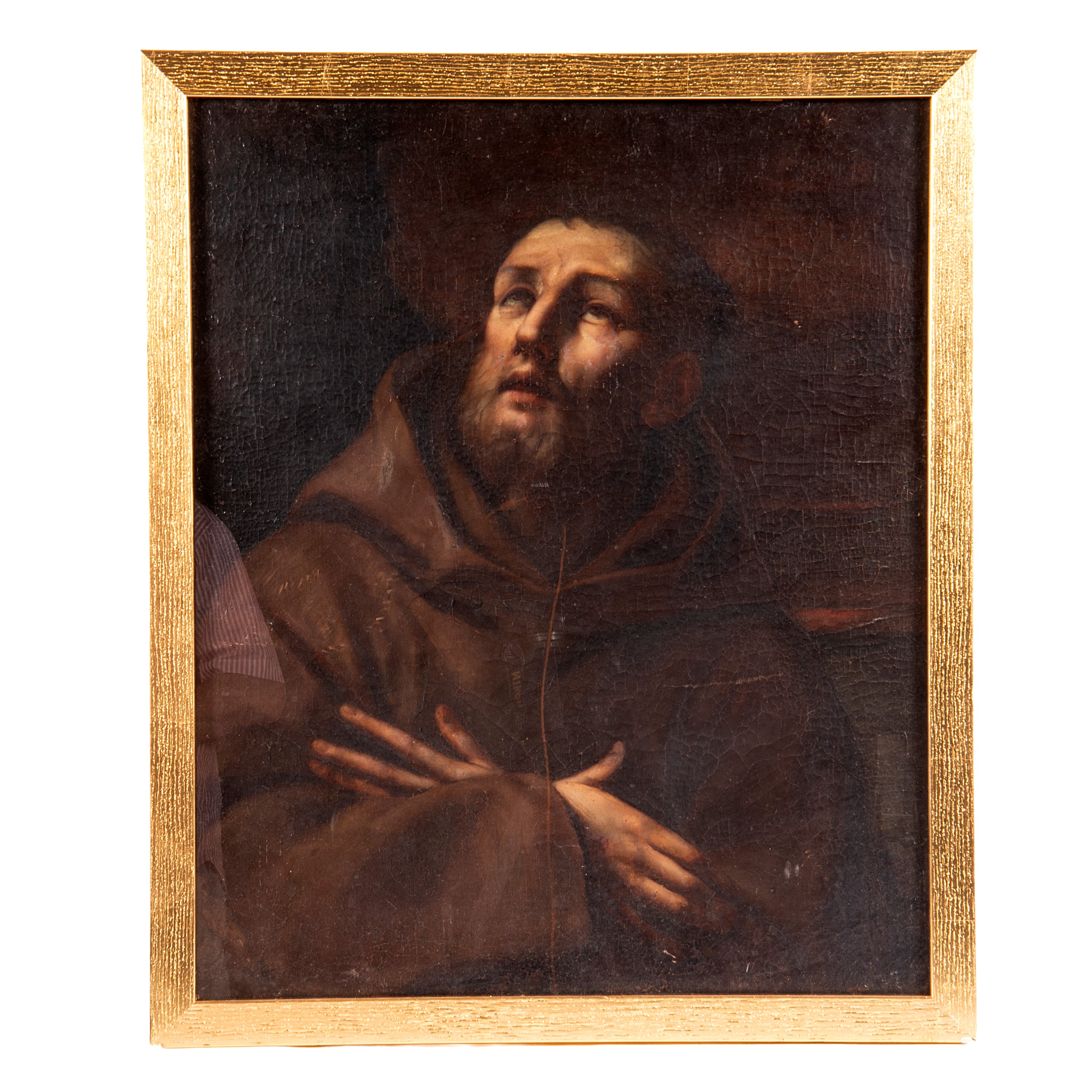Scuola emiliana, San Francesco, olio su tela