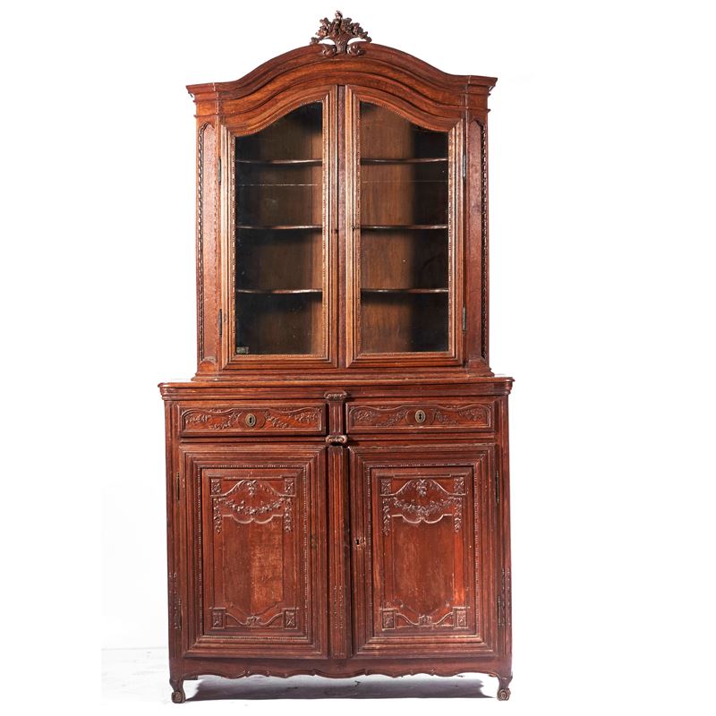 Credenza a Doppio Corpo, Piemonte, Sec. XVIII