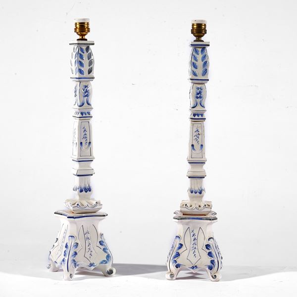 



Coppia di candelieri, sec. XX  - Asta Mobili, arredi ed oggetti d'arte - Poggio Bracciolini Casa d'Aste