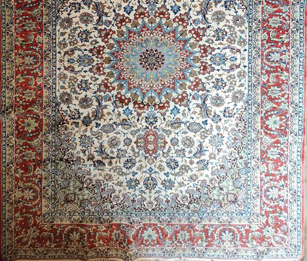 



Tappeto persiano, sec. XX  - Asta Mobili, arredi ed oggetti d'arte - Poggio Bracciolini Casa d'Aste