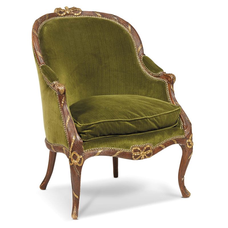 Poltrona, Francia, sec. XVIII