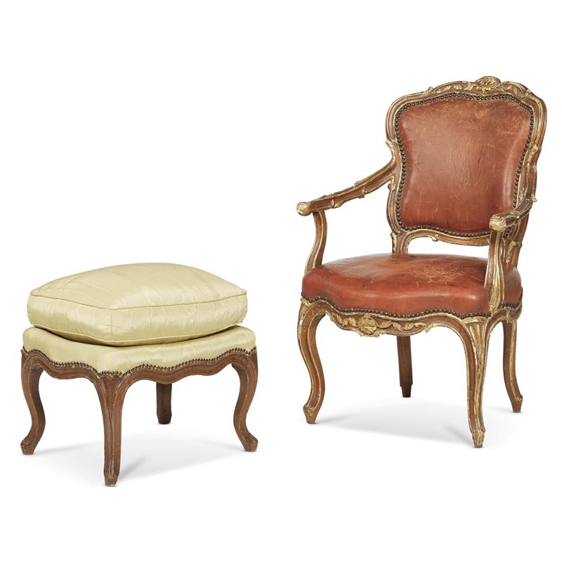 Poltrona, Piemonte, sec. XVIII