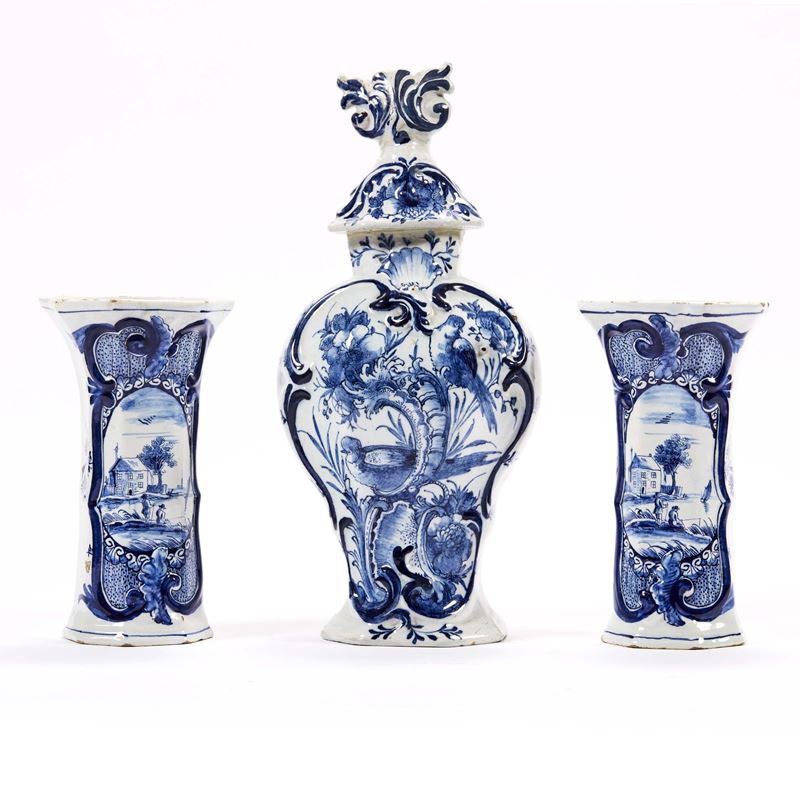 Trittico da Camino, Delft, Sec. XIX