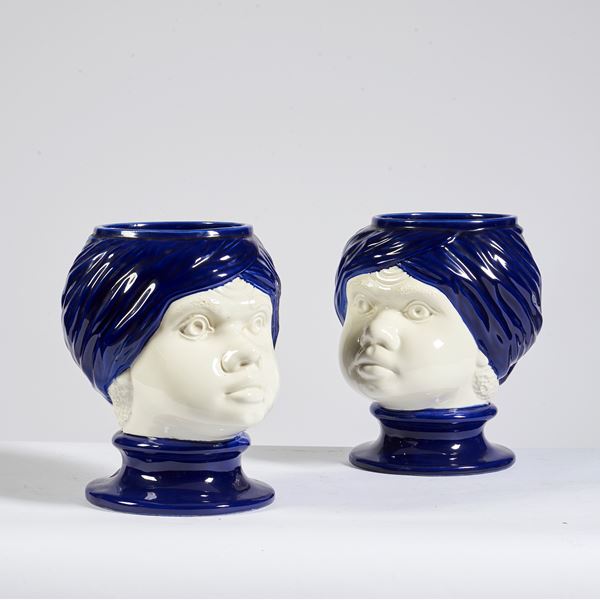 



Coppia di cache pot, sec. XX