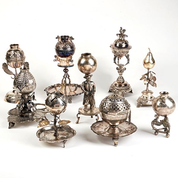 QUATTORDICI   BRUCIAPROFUMI, SEC. XIX/XX 