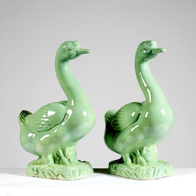 Coppia di anatre, sec XX