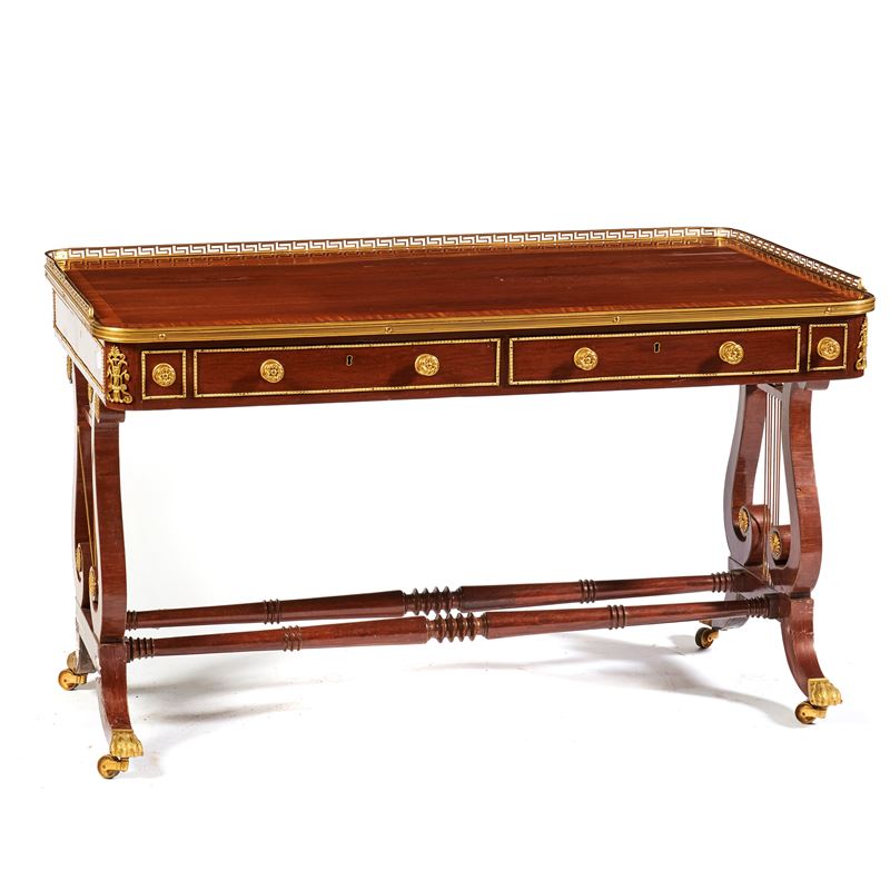 Scrivania, in stile Impero, sec. XX